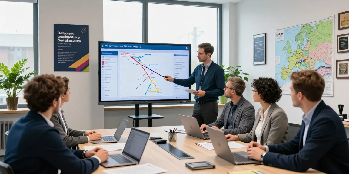 Effiziente Transporte in Dortmund: Logistikteam arbeitet an internationalen Transportlösungen.