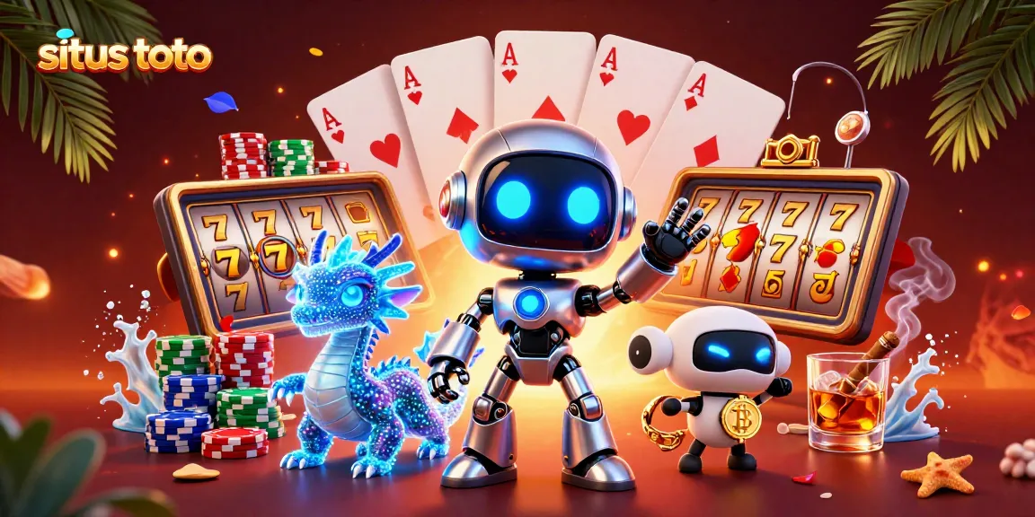 Pemain situs toto mengalami keasyikan dengan permainan slot yang memukau dan simbol kemenangan yang berkilauan.