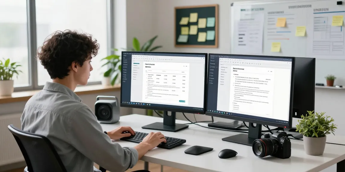Detect fraud receipt analysis in a modern workspace with advanced software tools and real-time data displays.