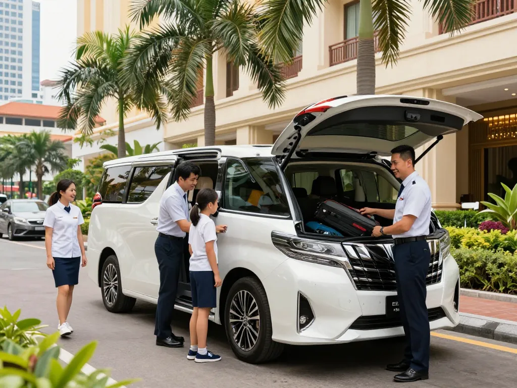 Du lịch sang trọng với dịch vụ cho thuê Toyota Alphard tại Thành phố Hồ Chí Minh, thể hiện sự phục vụ chuyên nghiệp và sự thoải mái rộng rãi.