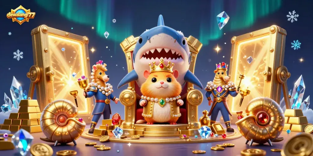 Raih kemenangan di kasino dengan dewalangit77, bersamaan dengan raja hamster emas yang bertakhta.