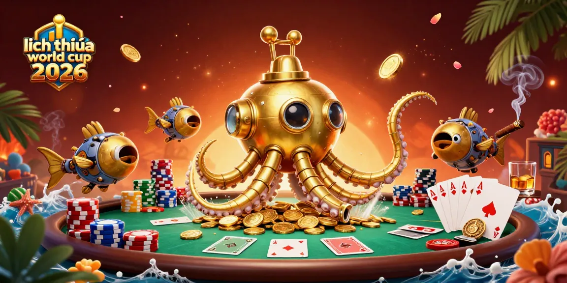 Experience the excitement of lịch thi đấu world cup 2026 in a vibrant casino-themed illustration.