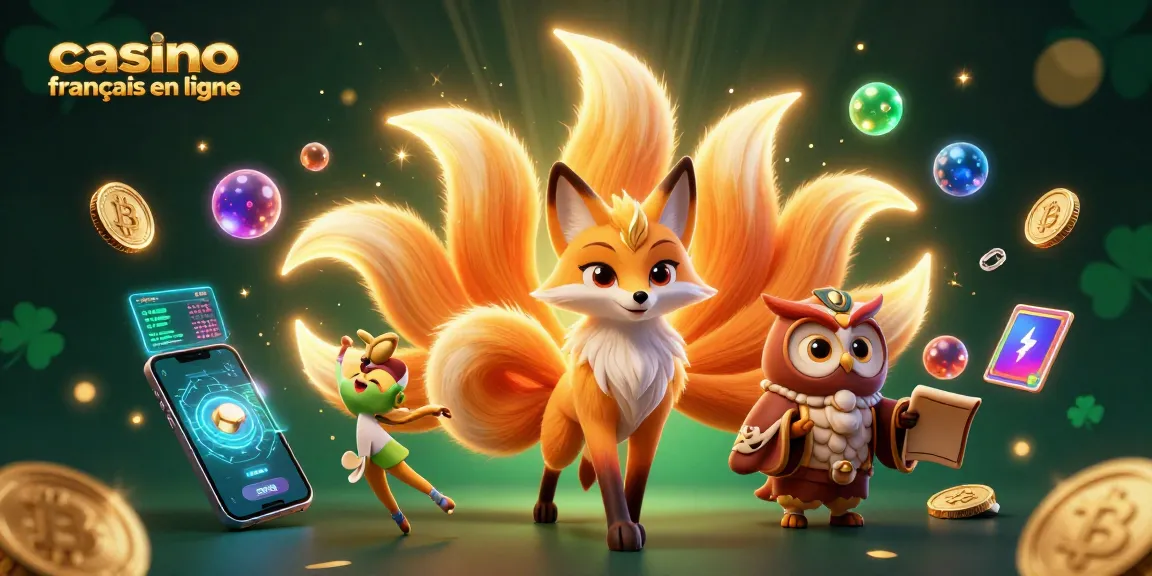 Jouez sur le casino français en ligne avec cette illustration dynamique et colorée.