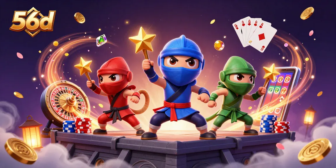 Experience thrilling wins at 56d with exciting casino actions and vibrant elements.