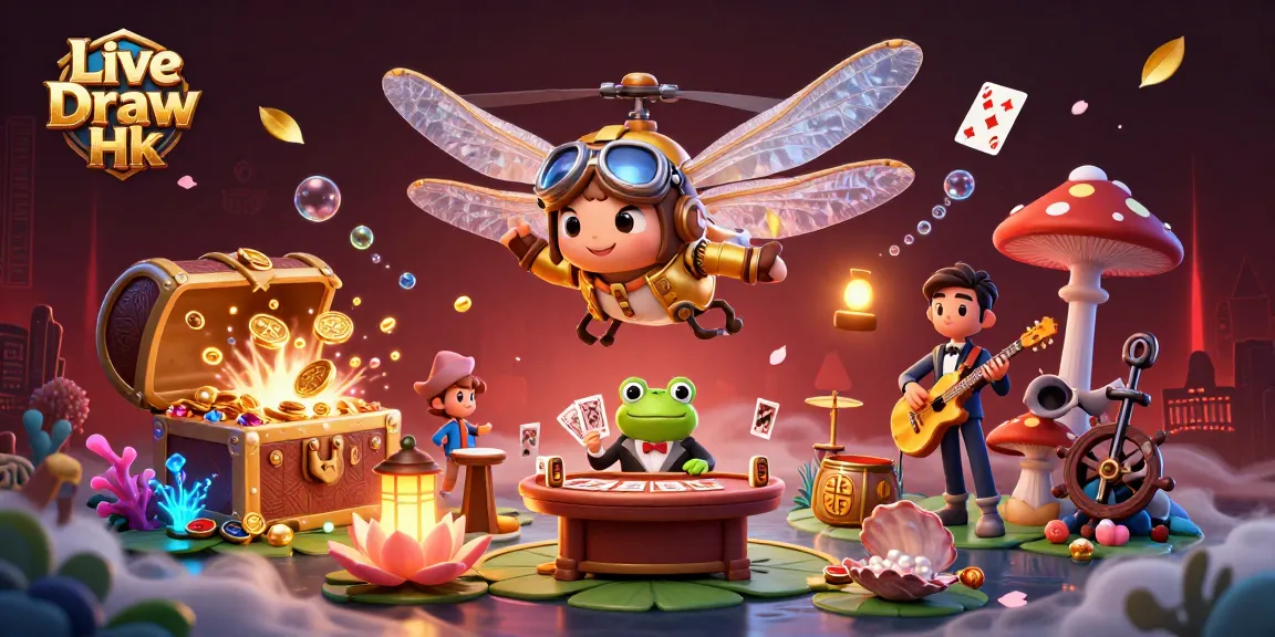 Experience the excitement of Live Draw Hk with real-time results and vibrant casino elements.