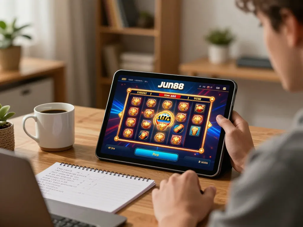 Register at Jun88 and enjoy vibrant online slots gaming from a cozy home setup.
