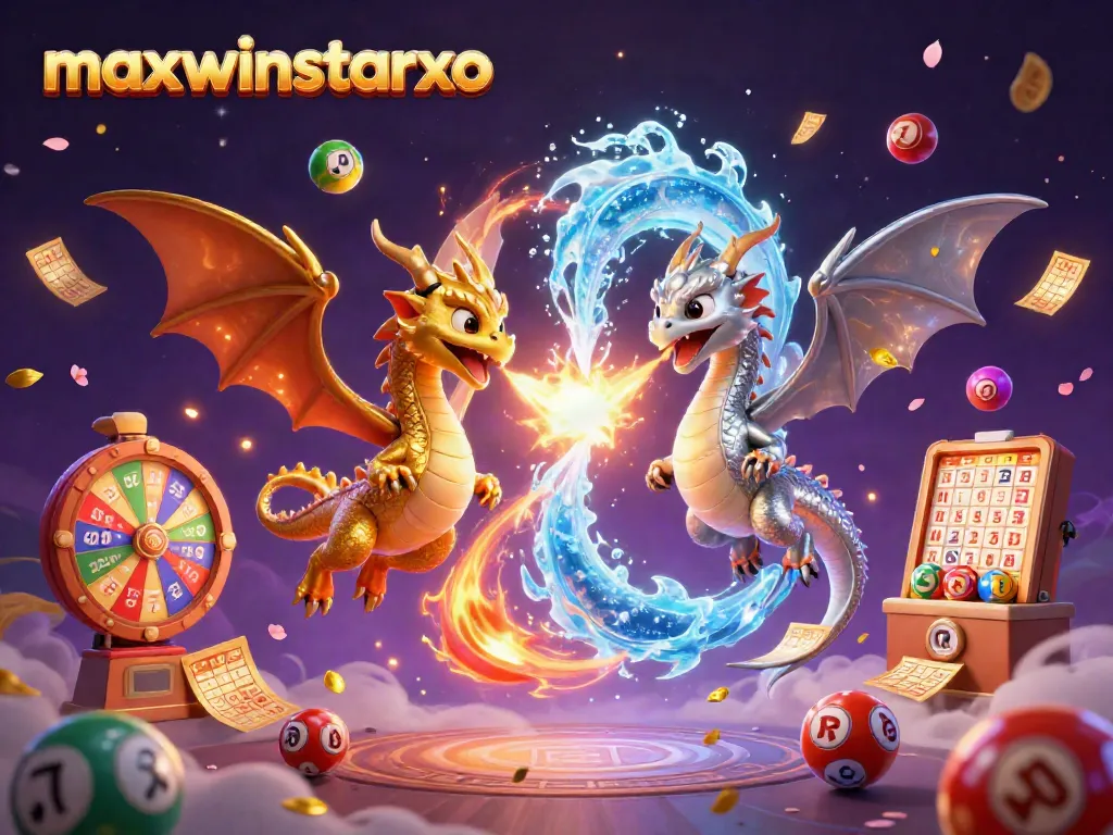 Experience gaming magic with maxwinstarxo's thrilling dragons and vibrant lottery elements.