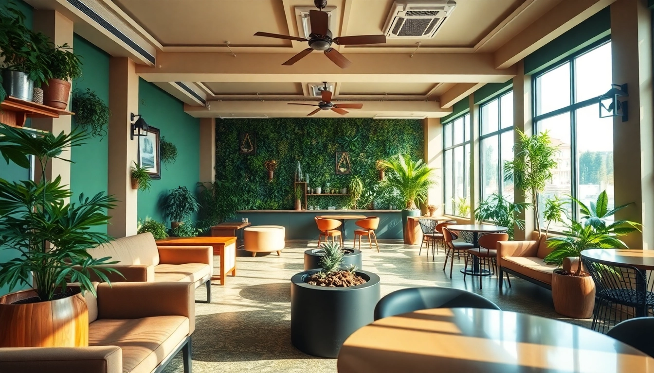Enjoying the vibrant atmosphere of Lloret de Mar Cannabis Club with stylish interiors and cozy seating.