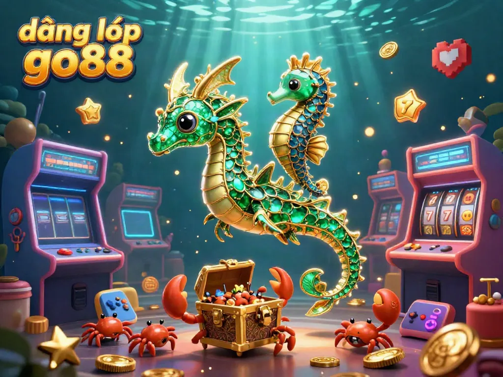 Play slots and win big with đăng nhập go88, featuring vibrant characters and casino elements.