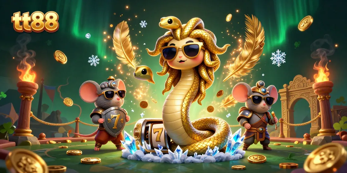 Engage with tt88's dynamic online casino experience featuring slot games and vibrant characters in action.