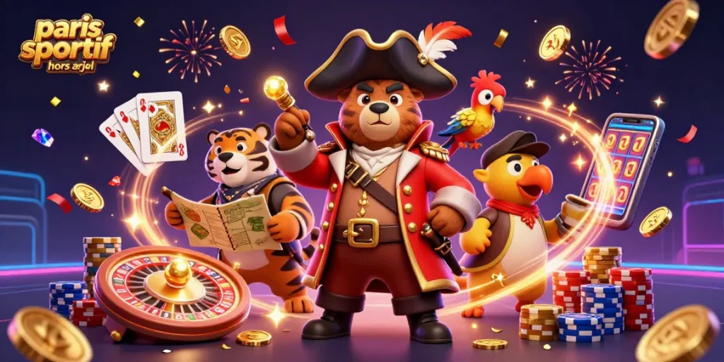 Pariez sur le paris sportif hors arjel avec nos personnages de jeu captivants au casino.