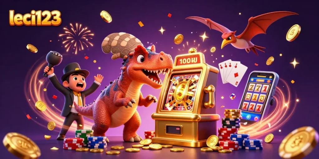 Watch as leci123 players hit the jackpot with a thrilling golden slot machine win!